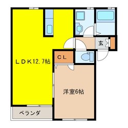 ウィステリアフラットの物件間取画像